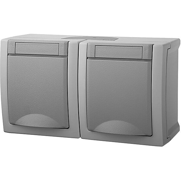 Panasonic Steckdose 2-fach waager. FR-AP IP54 90591088-DE